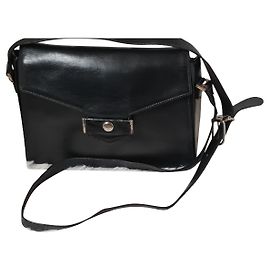 Christian Dior Black Leather Handbag Black