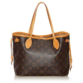 Louis Vuitton-Louis Vuitton Brown Monogram Neverfull PM-Marron