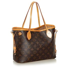 Louis Vuitton-Louis Vuitton Brown Monogram Neverfull PM-Marron