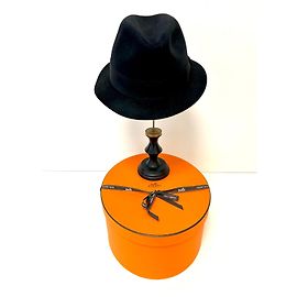 HERMÈS: Cappello da uomo modello "FUNK". Blu navy