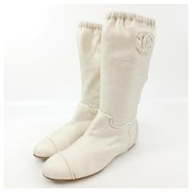 Chanel-*CHANEL boots-White
