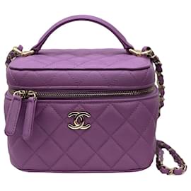Chanel-Handbags-Dark purple