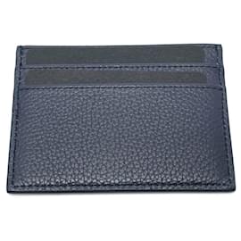Christian Dior-*[Christian Dior] Dark Blue Christian Dior WD Dior x Nike Air Dior Card Holder Pass Case Leather Men's Navy-Navy blue