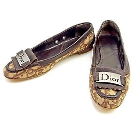 *Zapatos planos #36 1/2 Burdeos x Beige Trotter Dior Beige