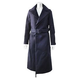 *Deuxieme Classe GOLDEN GOOSE wool long coat S/navy Navy blue