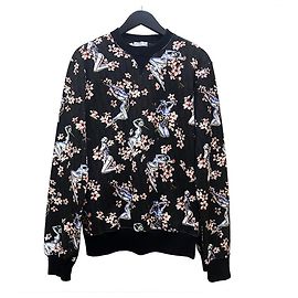 *Sweatshirt mit Grafikdruck von Christian Dior Hajime Sorayama Collaboration Schwarz