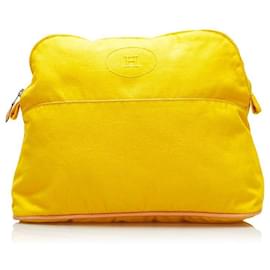 Hermès-hermès Pochette Bolide GM jaune-Jaune