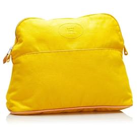 Hermès-hermès Pochette Bolide GM jaune-Jaune