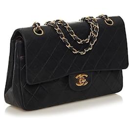 Chanel-chanel Medium Classic lined Flap Bag black-Black