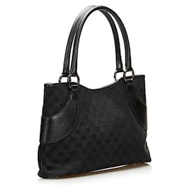 Gucci-gucci sac cabas en toile GG noir-Noir