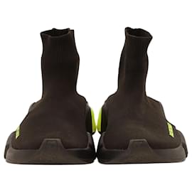 Balenciaga-Zapatillas deportivas con suela transparente Speed de Balenciaga en poliamida negra-Negro