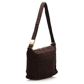 Chanel-chanel CC Choco Bar Shoulder Bag brown-Brown
