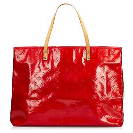 louis vuitton Monogram Vernis Reade GM rosso Rosso