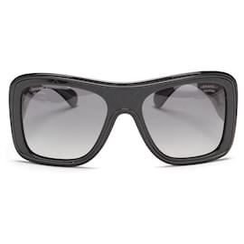 Chanel-chanel CC Oversized Sunglasses black-Black