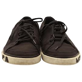 Balenciaga-Balenciaga Match Logo Low-top Sneakers In Black Canvas-Black