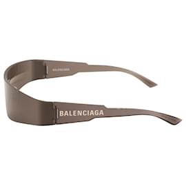 Balenciaga-Óculos de sol Balenciaga mono retangular em nylon preto-Preto
