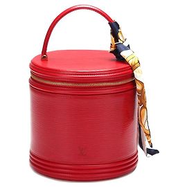 louis vuitton Epi Cannes Vanity Case rojo Roja