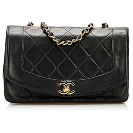 Chanel-chanel Diana Flap Crossbody Bag black-Black