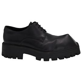 Derby Balenciaga Rhino in pelle nera Nero