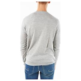 Corneliani-v-neck sweater-Grey
