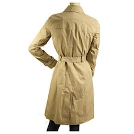 Michael Kors-Michael Kors Beige lined Breasted Belted Classic Trench Jacket Coat size XS-Beige