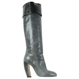 Miu Miu Stiefel 37 Grau