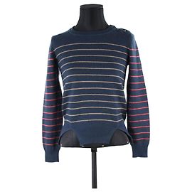 Carven Geschnitzter Pullover/Strickjacke 38 Blau