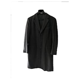 Armani-Armani Collezioni Men's Wool Topcoat-Grey