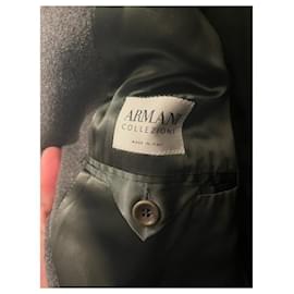 Armani-Armani Collezioni Men's Wool Topcoat-Grigio