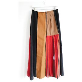 Dorothée Schumacher Saia midi plissada Dorothee Schumacher Wild Patches Laranja Caramelo