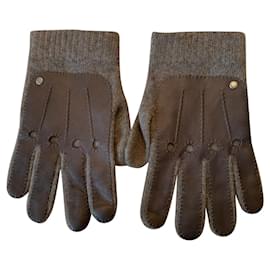 Loewe-Grey wool gloves-Grey