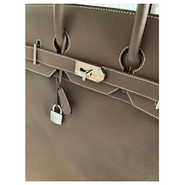 Hermès-Hermès Haut à Courroies bag-Chestnut