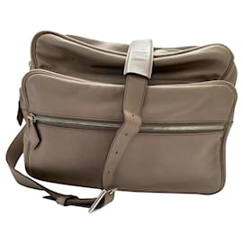 Hermès-Leather messanger reporter bag-Taupe