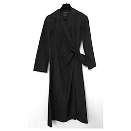 Louis Vuitton-Louis Vuitton Resort 2008 Robe portefeuille noire-Noir