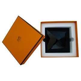 Hermès MEDOR Briefbeschwerer mit seiner Box Schwarz