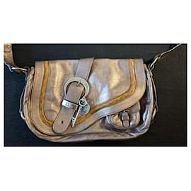 Dior-Gaucho Beige chiaro poco indossato-Marrone chiaro,Silver hardware