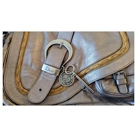 Dior-Gaucho Light beige hardly worn-Light brown,Silver hardware
