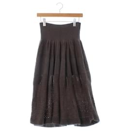 Hermès-*Hermes long maxi length skirt-Black