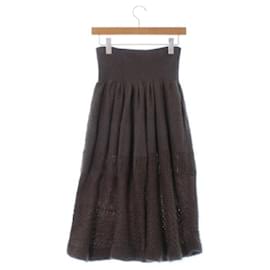 Hermès-*Hermes long maxi length skirt-Black