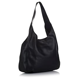Prada-Prada Black Vitello Daino Shoulder Bag-Black