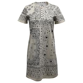 Tory Burch-Tory Burch Bandana T-Shirt Dress in Beige Print Cotton-Other