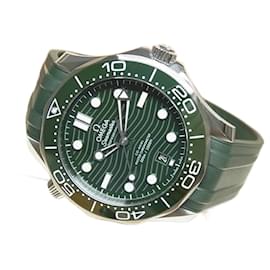 Omega-OMEGA SEA MASTER Divers300M GREEN 42 MM Genuine goods Mens-Silvery