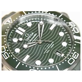 Omega-OMEGA SEA MASTER Divers300M GREEN 42 MM Genuine goods Mens-Silvery