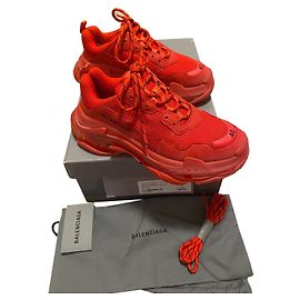 Baskets Balenciaga Triple S Rouges Rouge