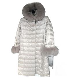 Max Mara The Cube down jacket beige satin Beige
