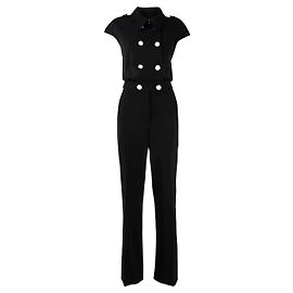 Moschino Tuta lined-breasted jumpsuit black Black