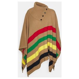 Ralph Lauren Poncho Mehrfarbig Baumwolle Wolle Nylon Mehrfarben