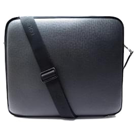 Louis Vuitton-SACOCHE LOUIS VUITTON ODESSA EN CUIR TAIGA M30832 BANDOULIERE BRIEFCASE-Gris anthracite