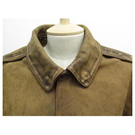 Ralph Lauren-NEW POLO JACKET RALPH LAUREN JACKET XL 48 BROWN LEATHER JACKET-Brown