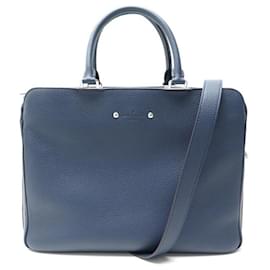Louis Vuitton-NEUF SACOCHE LOUIS VUITTON PORTE DOCUMENT ARMAND EN CUIR TAURILLON BLEU-Bleu